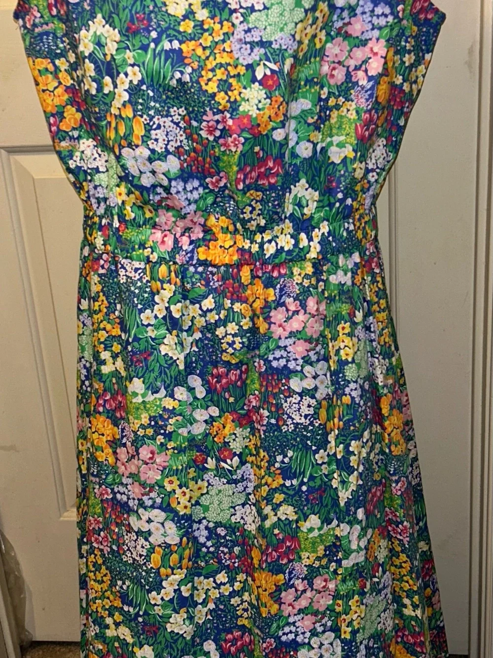 Faith Mountain Company Vintage Cotton Floral Dress Women’s XLarge Never Worn